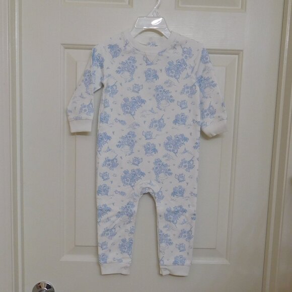 NWT Janie and Jack Disney Alice in Wonderland Toile Coverall sz18-24 Months - Picture 1 of 2